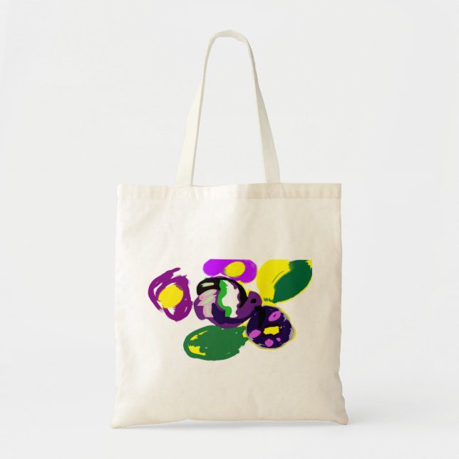 Bolsa Tote Purple hummingbird and flowers  (Frente)