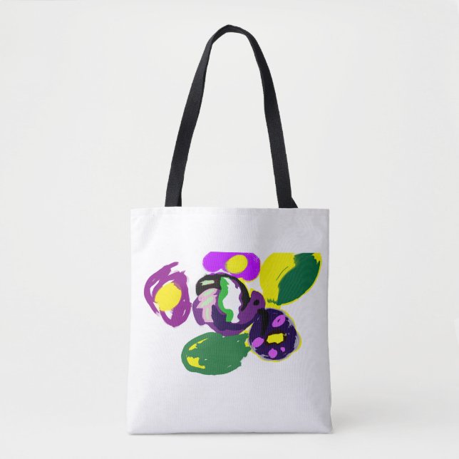 Bolsa Tote Purple hummingbird and flowers  (Frente)