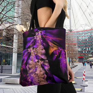 Bolsa Tote Purple leaves
