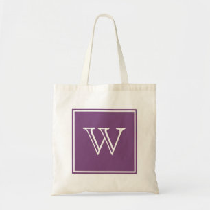Bolsa Tote Purple Square Monogram Tote Bag