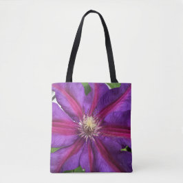 Bolsa Tote Púrpura Clematis Blossom