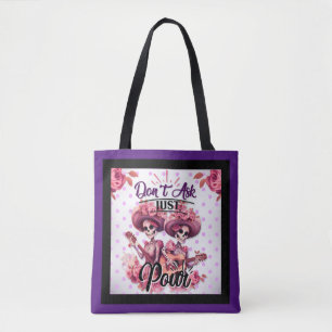 Bolsa Tote Púrpura e Bonito do crânio