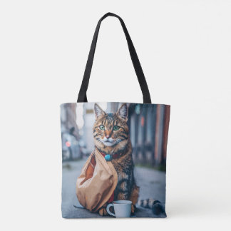 Bolsa Tote Purrfect Christmas Gift: Help a Stray Cat in Need