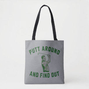 Bolsa Tote Putt divertido e descubra o sarcasmo do golfe F