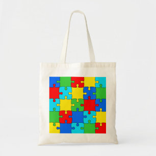 Bolsa Tote puz do quebra-cabeça de quebra-cabeça-jigsóis-3