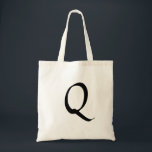 Bolsa Tote (Q) Assinatura Presente Simples<br><div class="desc">Ter Um Tempo Difícil Encontrando Um Presente Para Essa Pessoa? Bem, Você Encontrou O Presente PERFEITO. Super Simples, Mas Faz Um Presente Excelente! Este É Um Saco De Tote Com Uma Assinatura, (Q). Para Alguém Com Um Nome Começando Com Q, Ou Algo Mais... ?</div>