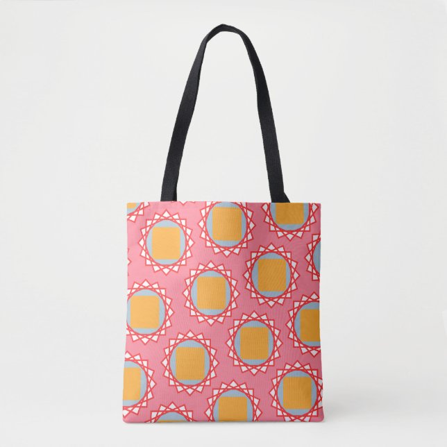 Bolsa Tote Quadrado Amarelo Dourado (Frente)