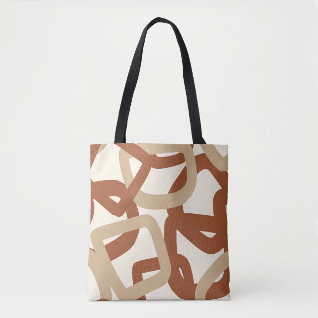 Bolsa Tote Quadrado Tangle Terthy Natural (Frente)
