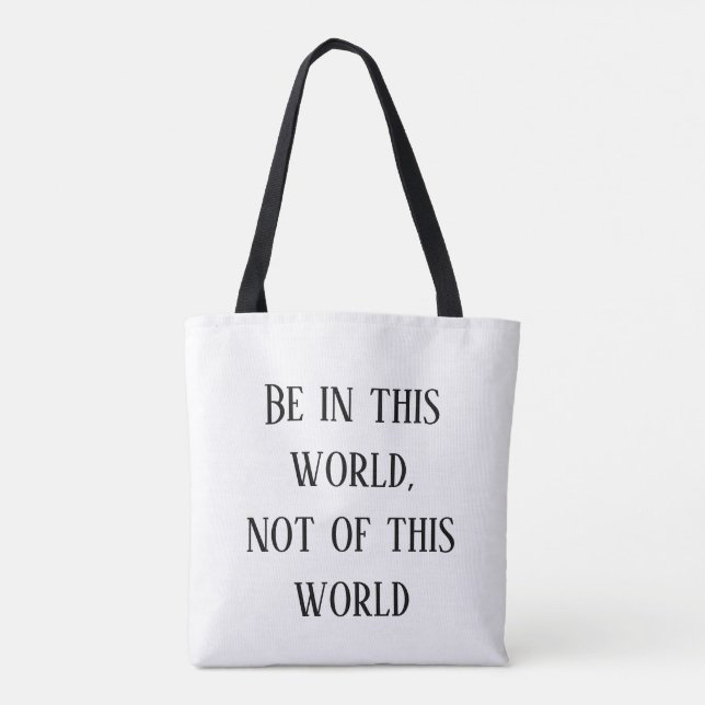 Bolsa Tote Quadrinho 2: Esteja Dentro, Não Sendo Do (Verso)