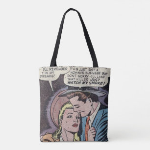 Bolsa Tote Quadrinhos Românticos Clássicos dos anos 50