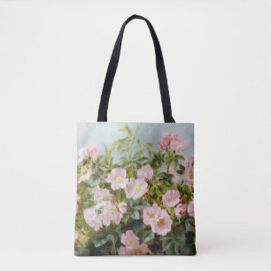 Bolsa Tote Quadris de Rosa em Flor por Anthonore Christensen