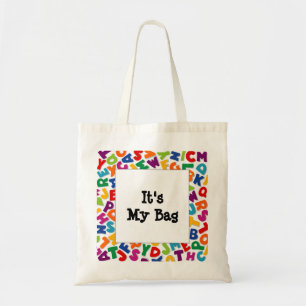 Bolsa Tote Quadro alfabético