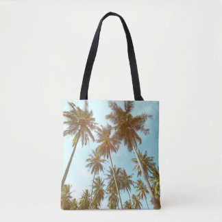 Bolsa Tote Quadro Tropical: Abstrato Palm Trees