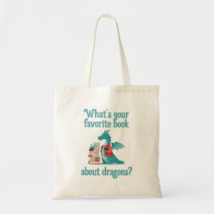Bolsa Tote Qual É o Seu Livro Favorito Sobre Dragões