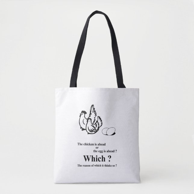 Bolsa Tote Qual veio primeiro? (Frente)