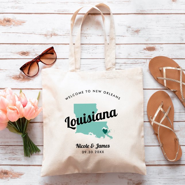 Bolsa Tote Qualquer Bag de Boas-vindas do Colar Louisiana, (Criador carregado)