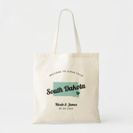 Bolsa Tote Qualquer Bag De Boas-Vindas Do Mapa Da Dakota Do S