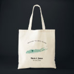 Bolsa Tote Qualquer Saco De Boas-Vindas Da Ilha De Cor Longa,<br><div class="desc">Saco de presentes de boas-vindas para convidados fora da cidade para o seu casamento, com a imagem de Long Island. Você pode editar as cores de qualquer parte desta design, assim como mover o coração para o local do seu casamento. Para alterar as cores, clique em personalizar e, em seguida,...</div>