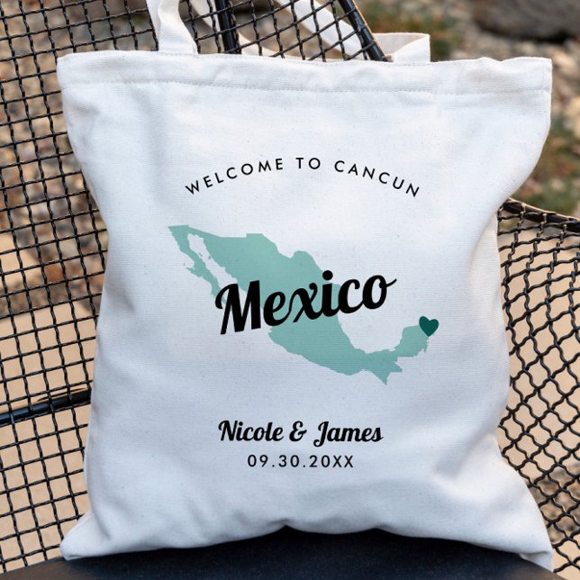 Bolsa Tote Qualquer Saco De Boas-Vindas De Destino Do México, (Criador carregado)