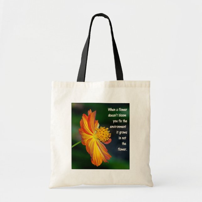 Bolsa Tote Quando a flor não floresce... (Frente)