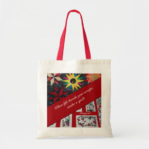 Bolsa Tote Quando A Vida Mandar, Você Scraps Faz Uma Quililh