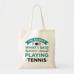 Bolsa Tote Quando Eu Estava Jogando Tênis