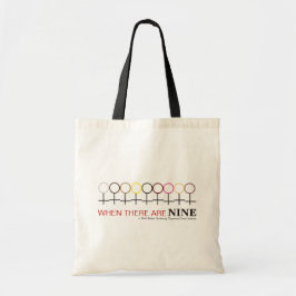 Bolsa Tote Quando há nove citações de Ginsburg RBG