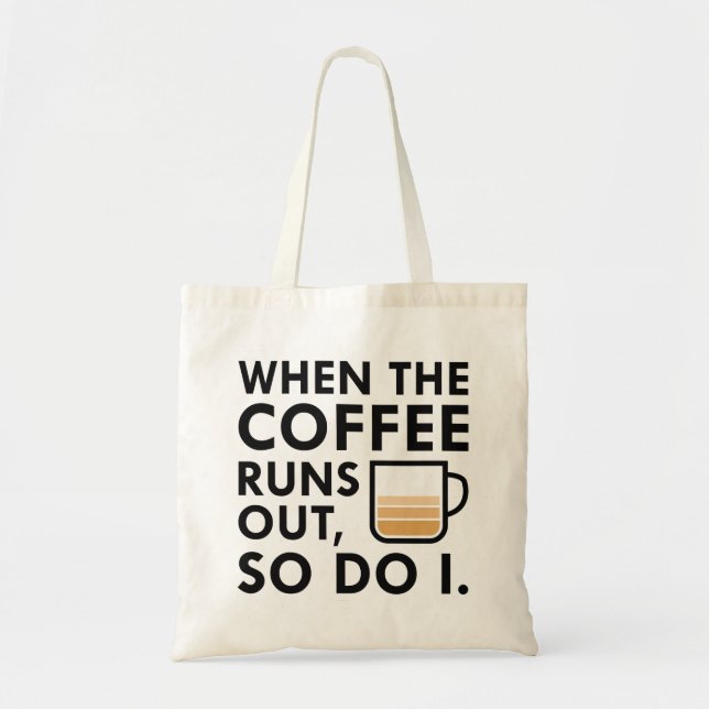 Bolsa Tote Quando O Café Sai (Frente)
