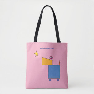 Bolsa Tote Quando você deseja uma estrela...