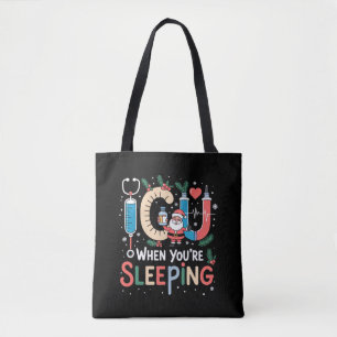 Bolsa Tote Quando Você Está Dormindo Enfermeira de UTI Engraç