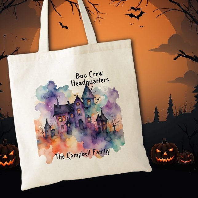 Bolsa Tote Quartel-General da Tripulação de Boo Halloween (Criador carregado)