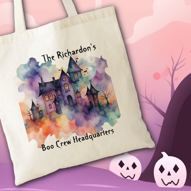 Bolsa Tote Quartel-General da Tripulação de Boo Halloween (Criador carregado)