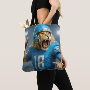 Bolsa Tote Quarterback Nº 18 Jogador De Futebol
