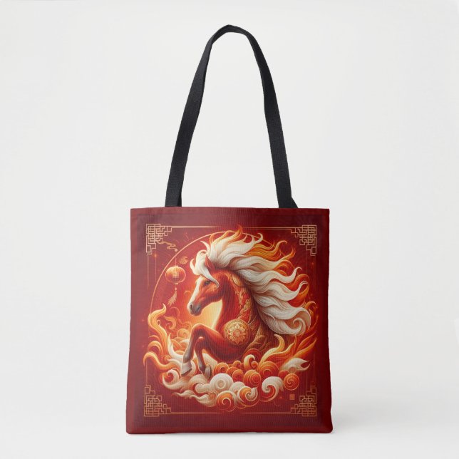 Bolsa Tote Quarto do Cavalo de Fogo (Frente)