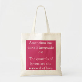 Bolsa Tote Quartos de amantes - citação de Terence