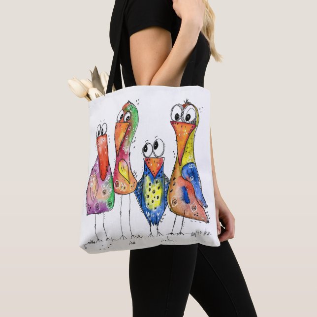Bolsa Tote Quatro Aves Células E Quentes (Close Up)