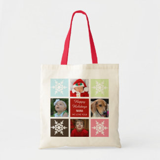 Bolsa Tote quatro fotos colagem Saco de fotos do Mod