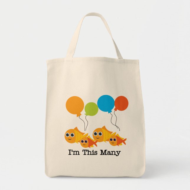 Bolsa Tote Quatro peixes sou tantos Camisetas e presentes (Frente)