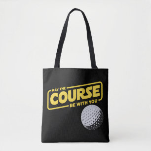 Bolsa Tote Que o Campo Esteja Com Você Golfe Divertido Golfe