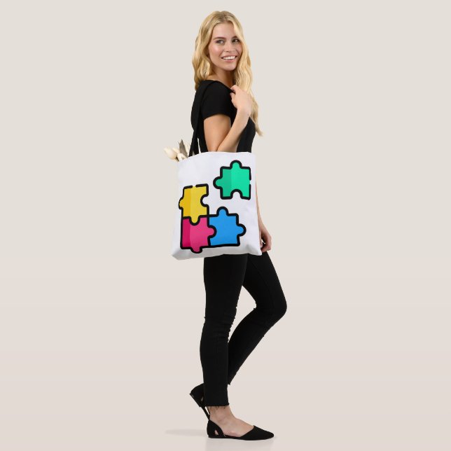 Bolsa Tote quebra-cabeça (No(a) Modelo)