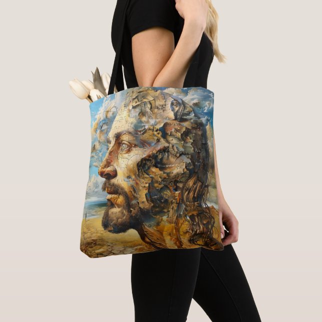 Bolsa Tote Quebra-cabeça de surrealismo (Close Up)