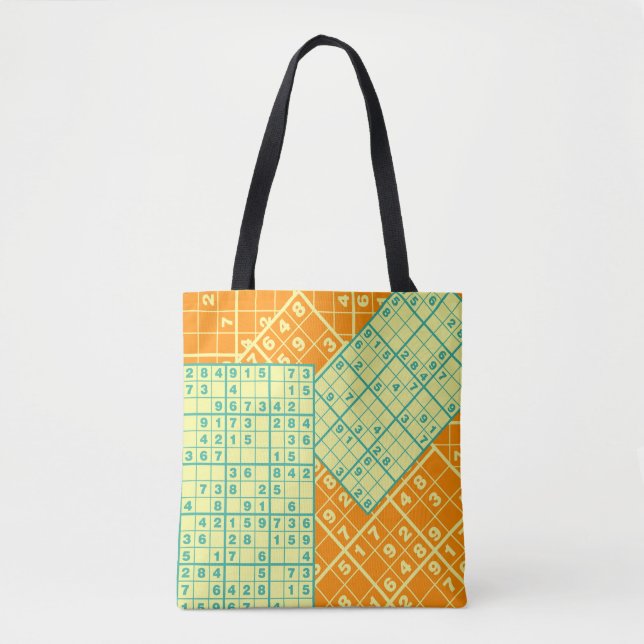 Bolsa Tote Quebra-cabeça Sudoku (Frente)