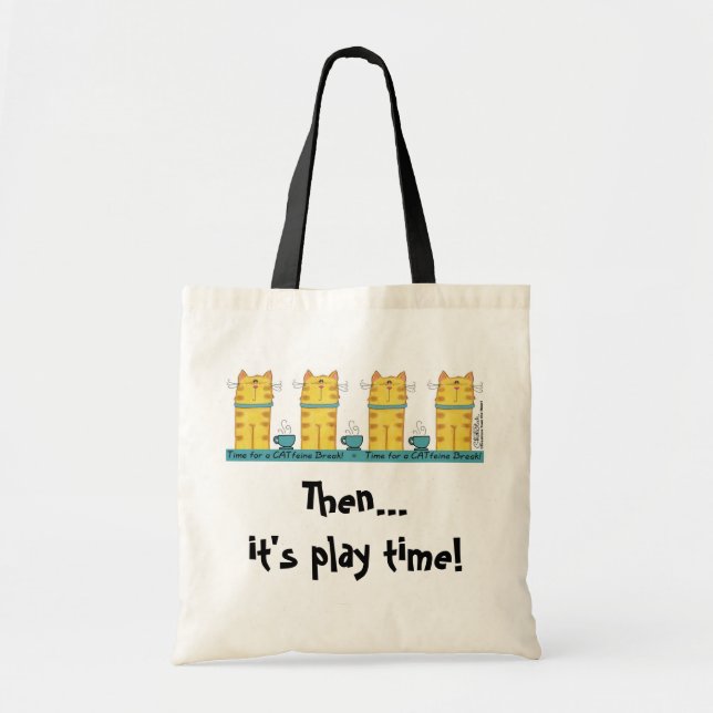 Bolsa Tote Quebra de CATfeine (Frente)