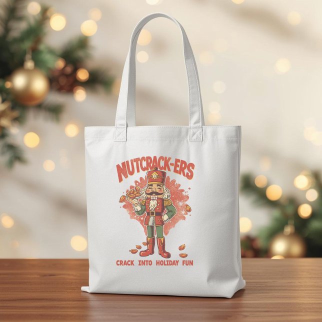 Bolsa Tote Quebra-nozes – Piada Divertida de Natal sobre Queb (Criador carregado)