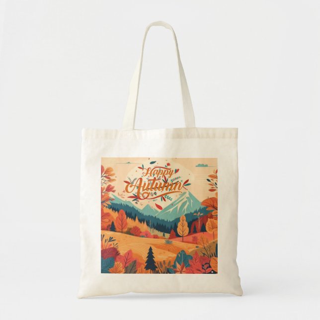 Bolsa Tote Queda/outono/folhas/cor (Frente)
