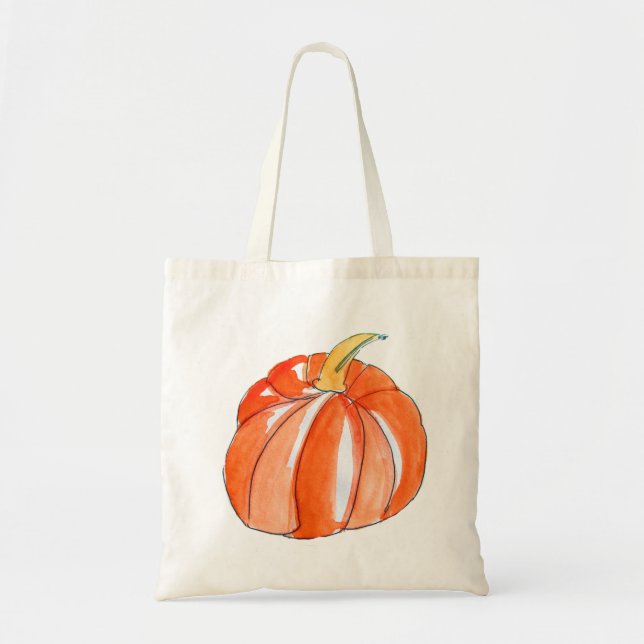 Bolsa Tote Queda vegetal do outono da abóbora bonito (Frente)