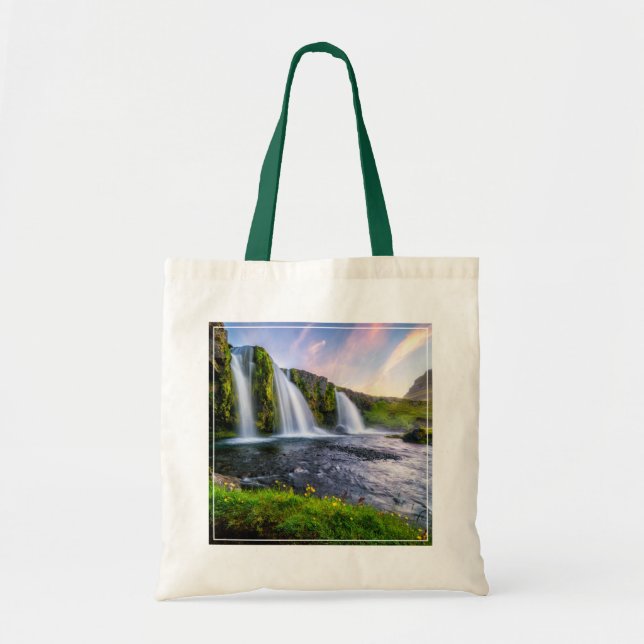 Bolsa Tote Quedas | Kirkjufellsfoss, Islândia (Frente)