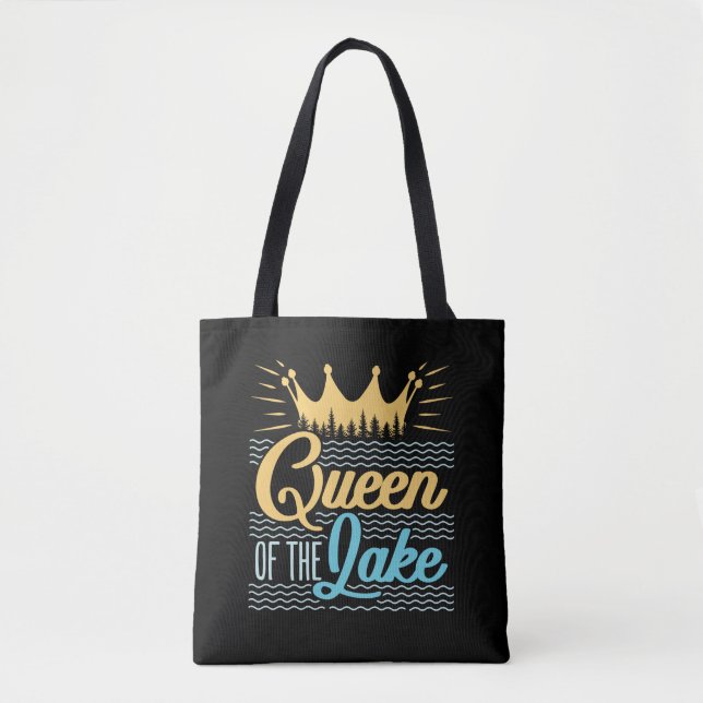 Bolsa Tote Queen of the Lake Women Summer Outdoors (Frente)