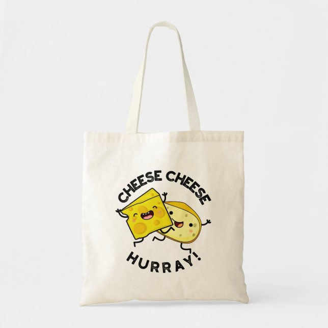 Bolsa Tote Queijo Hurray Engraçado Queijo Engraçado (Frente)