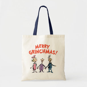 Bolsa Tote Quem está de mãos dadas Merry Grinchmas